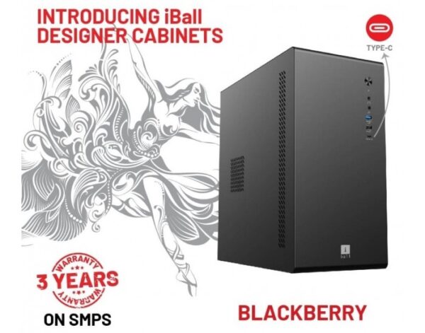 IBALL CABINET BLACKBERRY WITH SMPS MICRO ATX